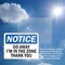 Signmission Go Away I'm In The Zone Thank You, 14 in W x Rectangle, Plastic OS-2PACK-NS-P-1014-L-13136 - alternate 2